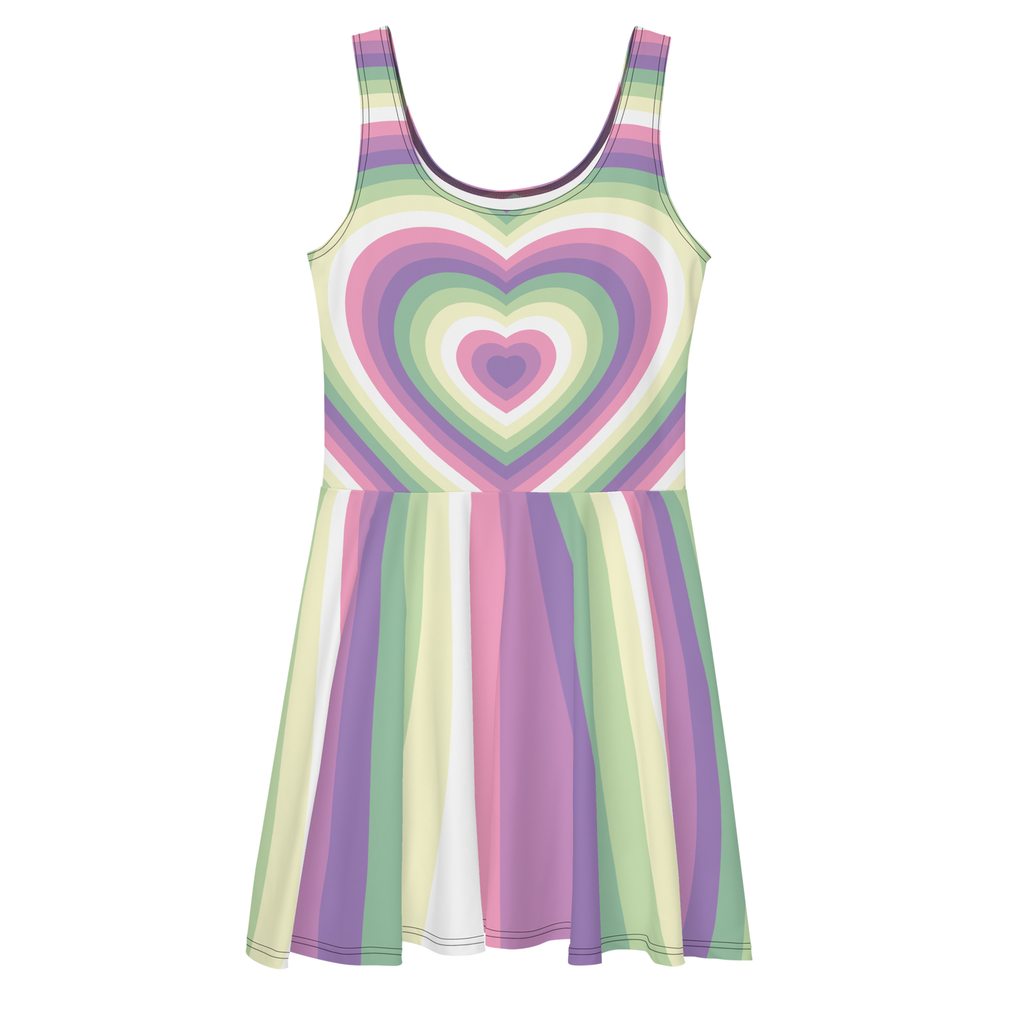 Genderfae Hearts Skater Dress