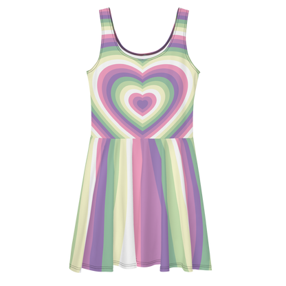 Genderfae Hearts Skater Dress