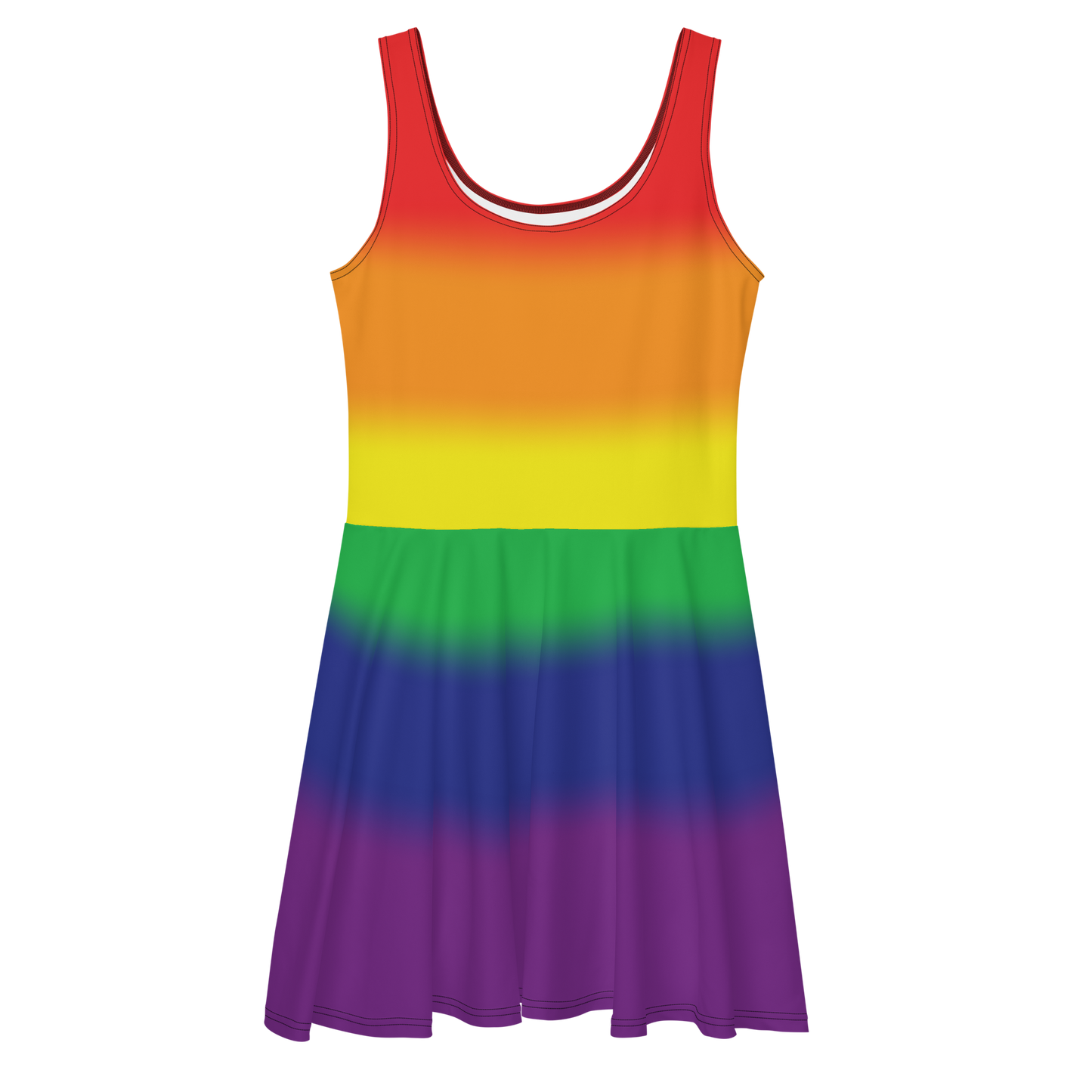 Rainbow Pride Gradient Skater Dress