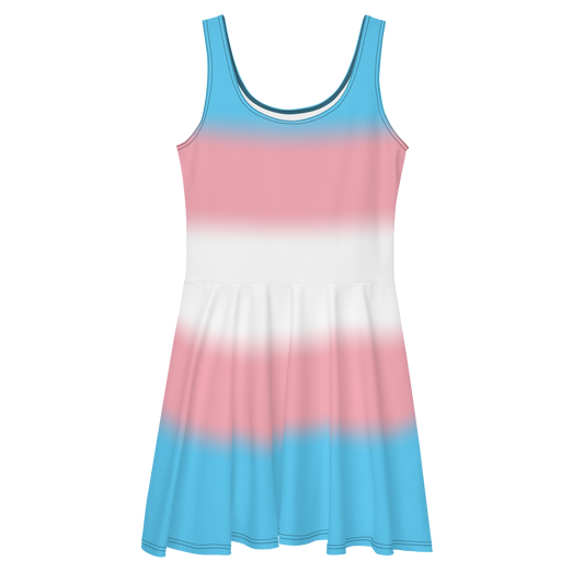 Trans Pride Gradient Skater Dress