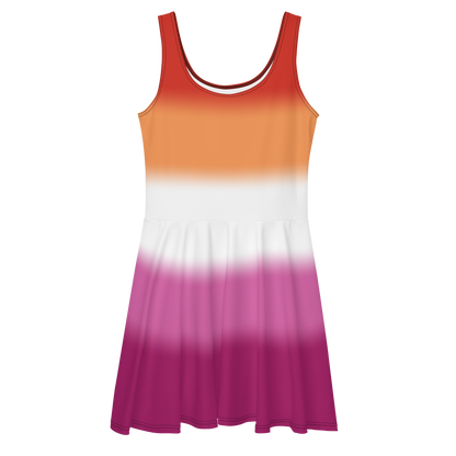 Lesbian Pride Gradient Skater Dress