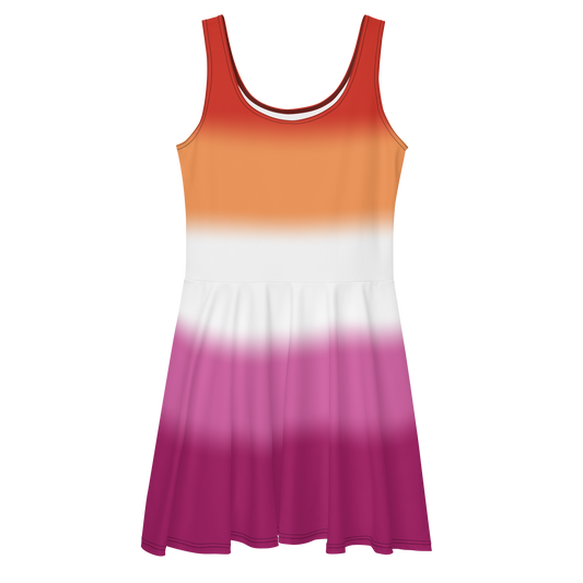 Lesbian Pride Gradient Skater Dress