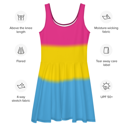 Pan Pride Gradient Skater Dress