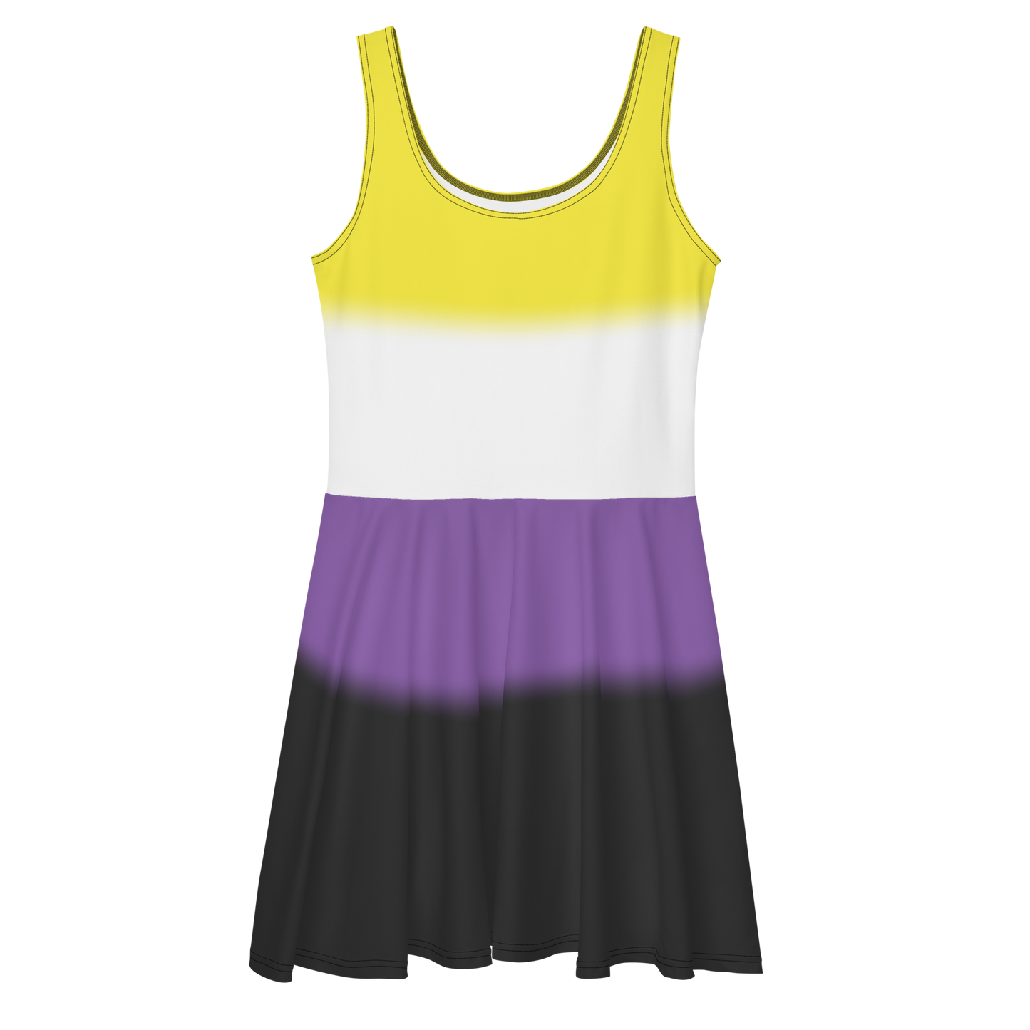 Enby Pride Gradient Skater Dress