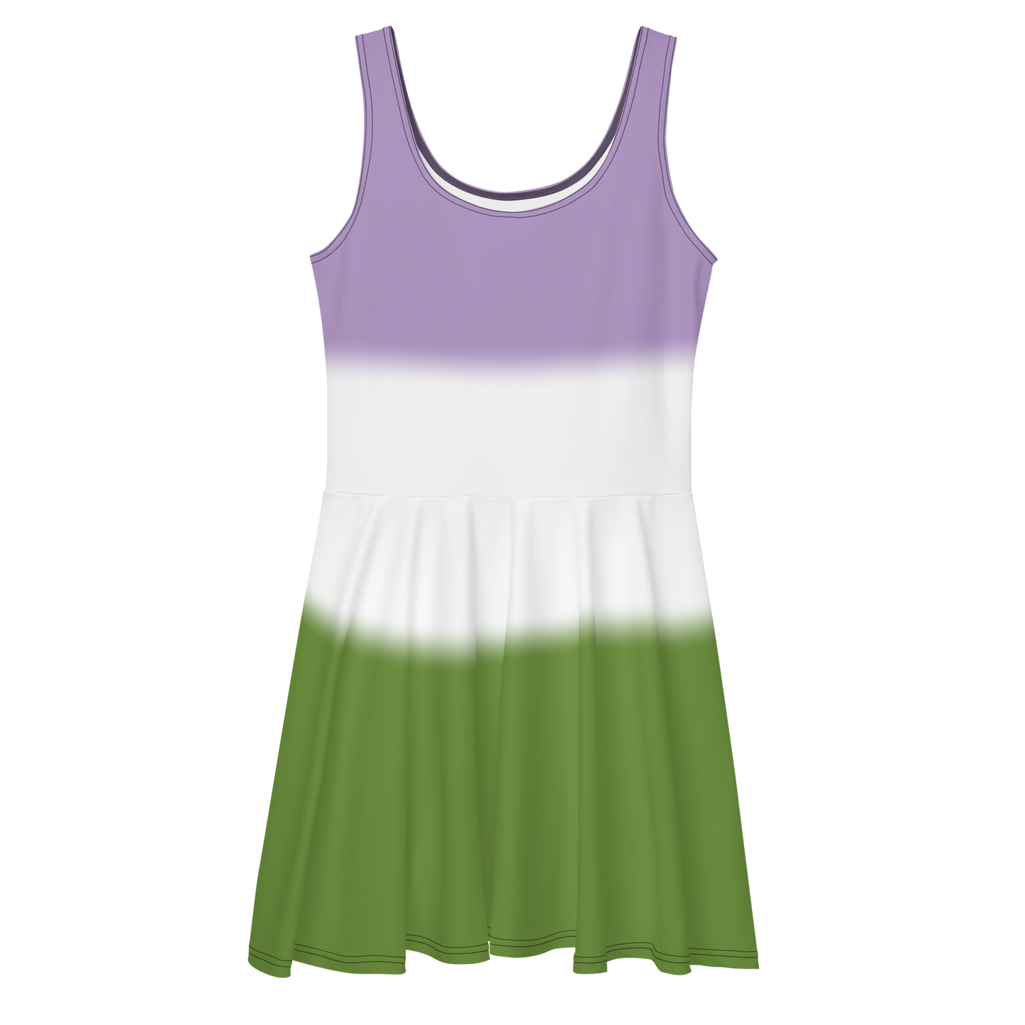 Genderqueer Pride Gradient Skater Dress