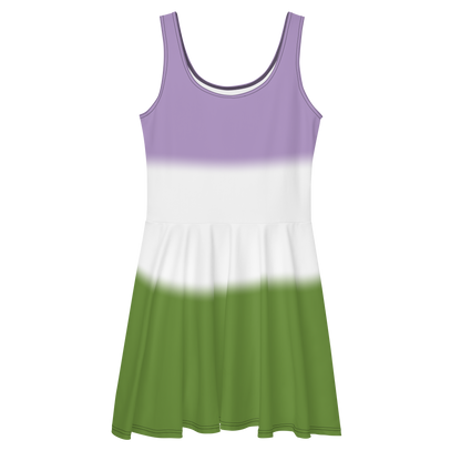 Genderqueer Pride Gradient Skater Dress