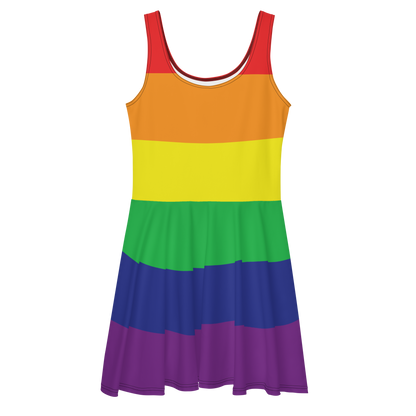 Rainbow Pride Flag Skater Dress