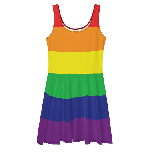 Rainbow Pride Flag Skater Dress