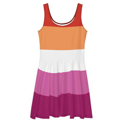 Lesbian Pride Flag Skater Dress