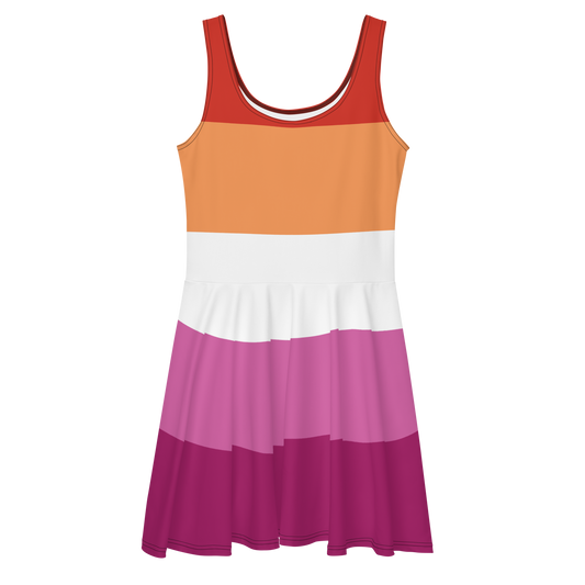 Lesbian Pride Flag Skater Dress