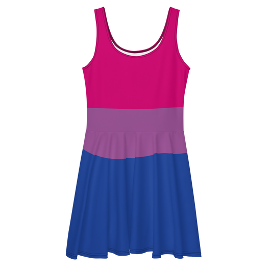 Bi Pride Flag Skater Dress