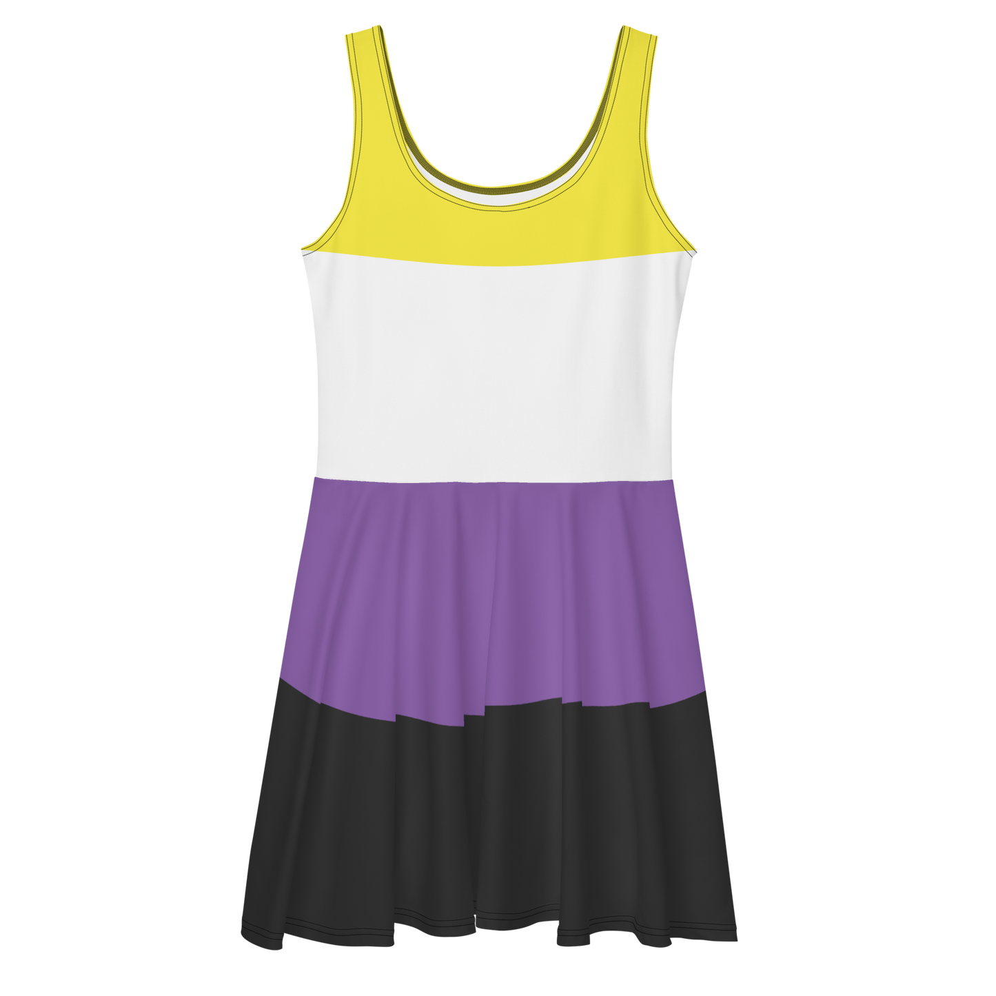 Enby Pride Flag Skater Dress