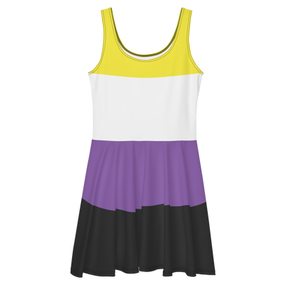 Enby Pride Flag Skater Dress