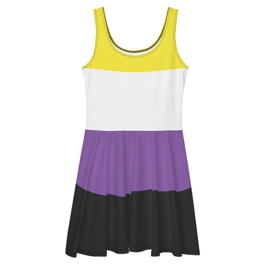 Enby Pride Flag Skater Dress