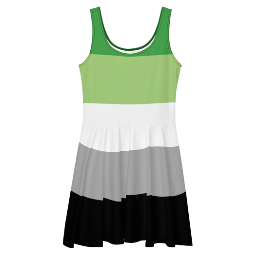 Aro Pride Flag Skater Dress