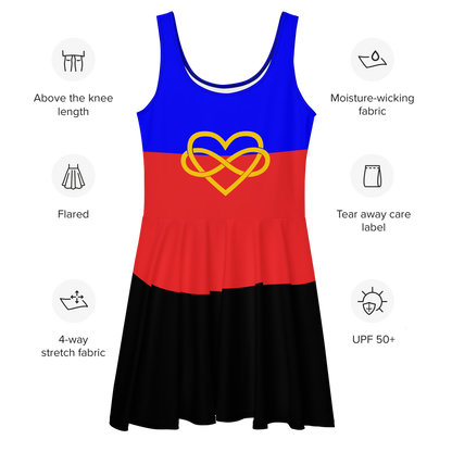 Poly Pride Flag Skater Dress