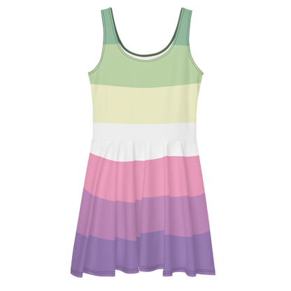 Genderfae Pride Flag Skater Dress