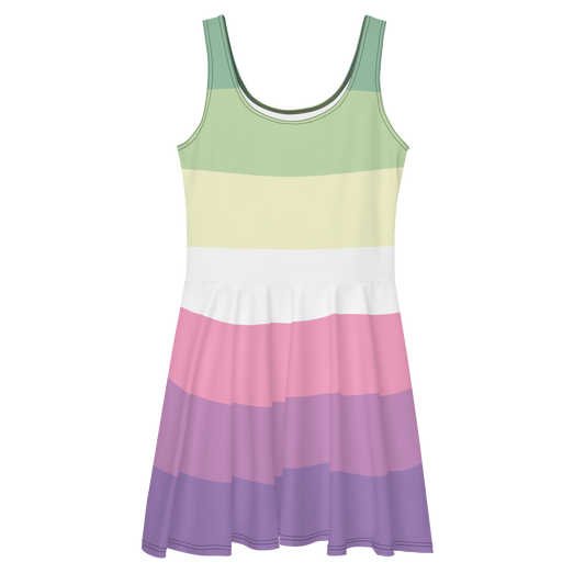 Genderfae Pride Flag Skater Dress