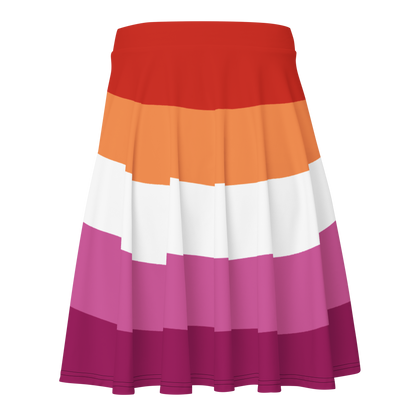 Lesbian Pride Flag Skater Skirt