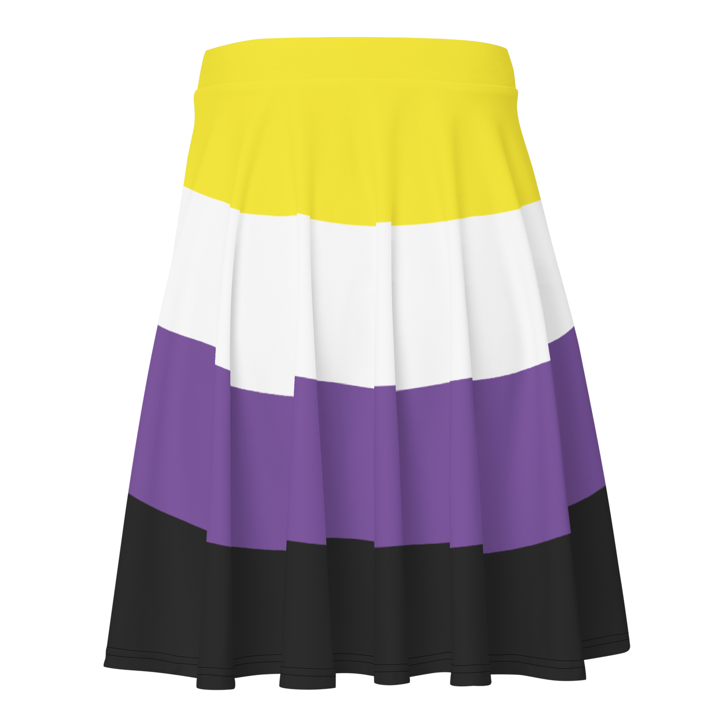 Enby Pride Flag Skater Skirt