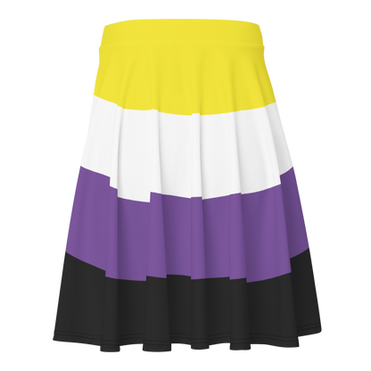 Enby Pride Flag Skater Skirt