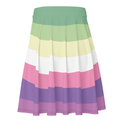 Genderfae Pride Flag Skater Skirt