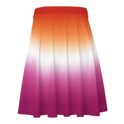 Lesbian Pride Gradient Skater Skirt