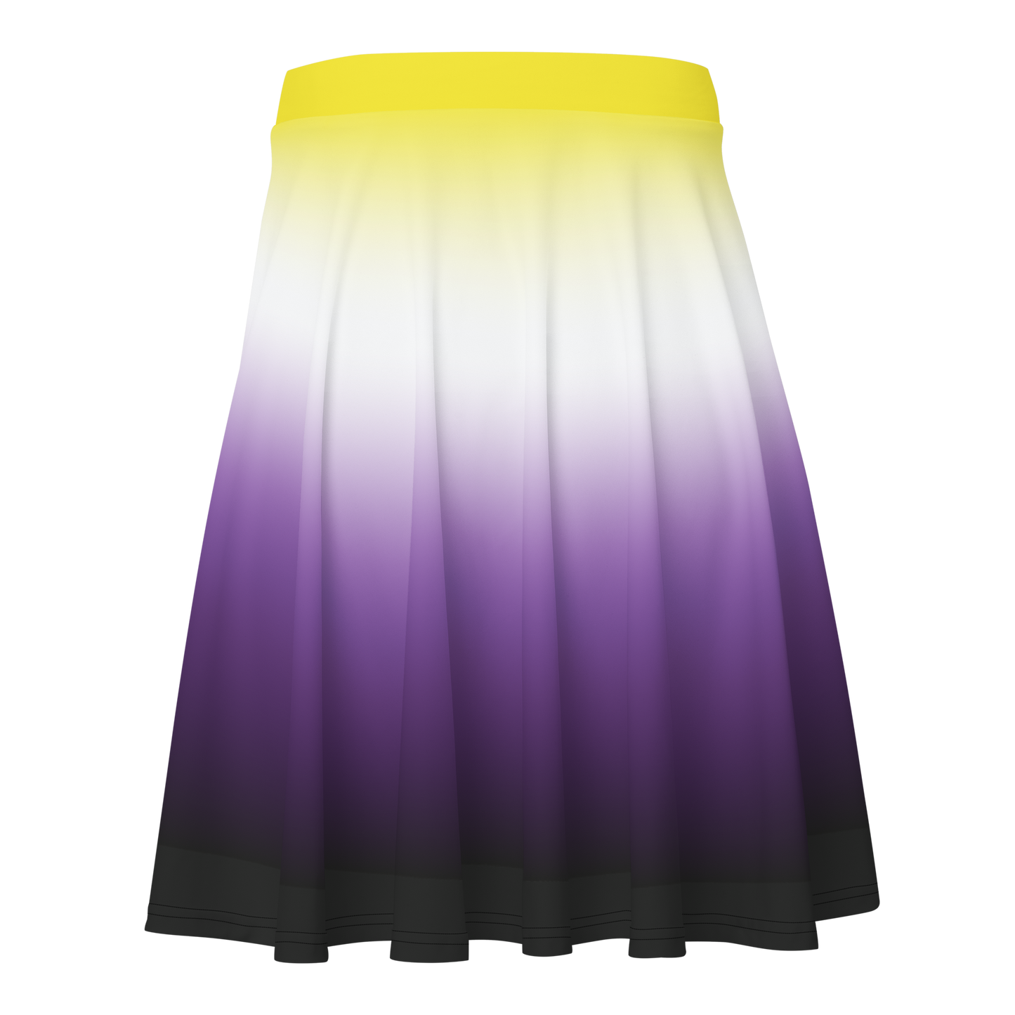 Enby Pride Gradient Skater Skirt