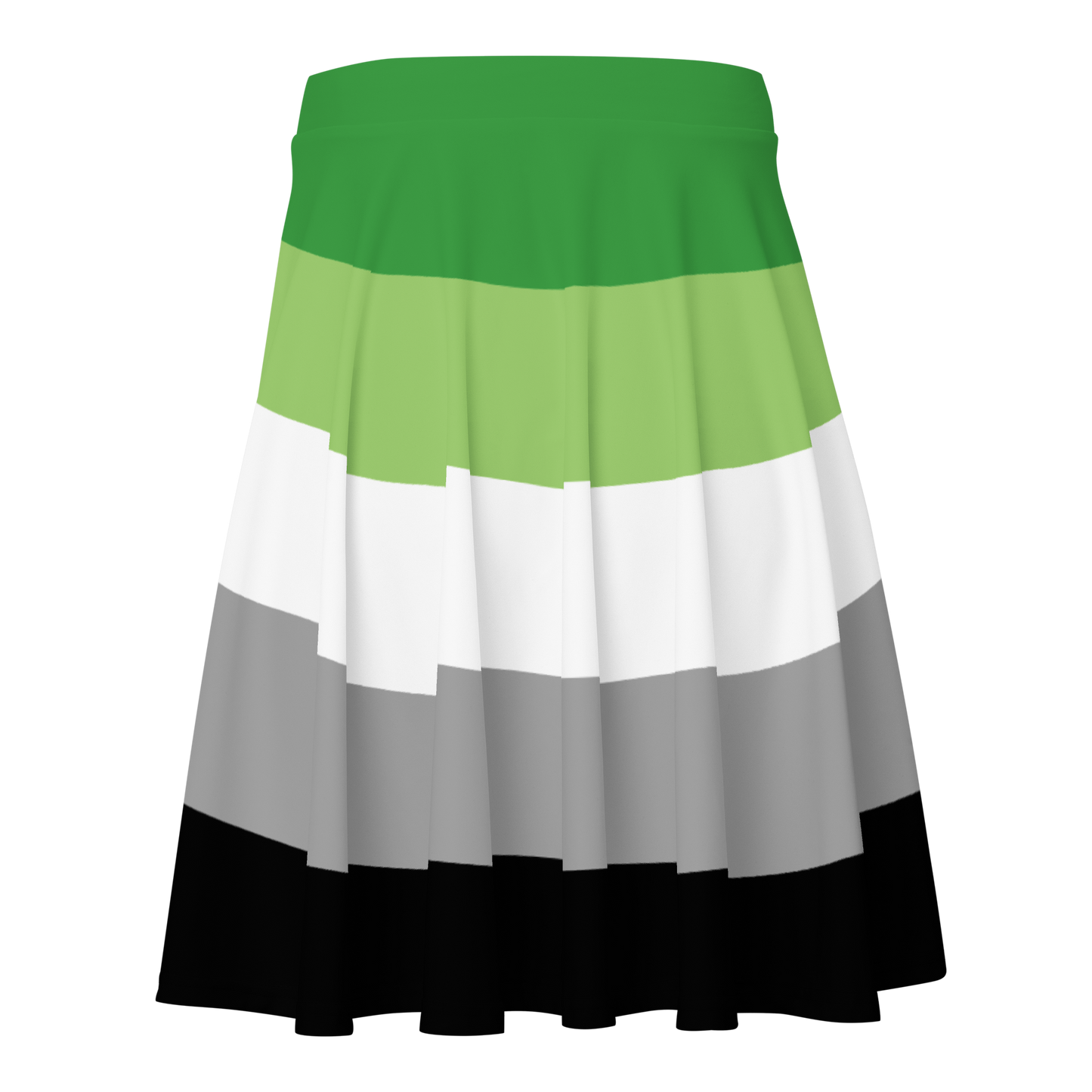 Aro Pride Flag Skater Skirt