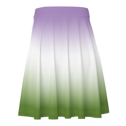 Genderqueer Pride Gradient Skater Skirt