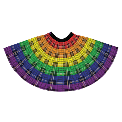 Rainbow Plaid Skater Skirt - GAY