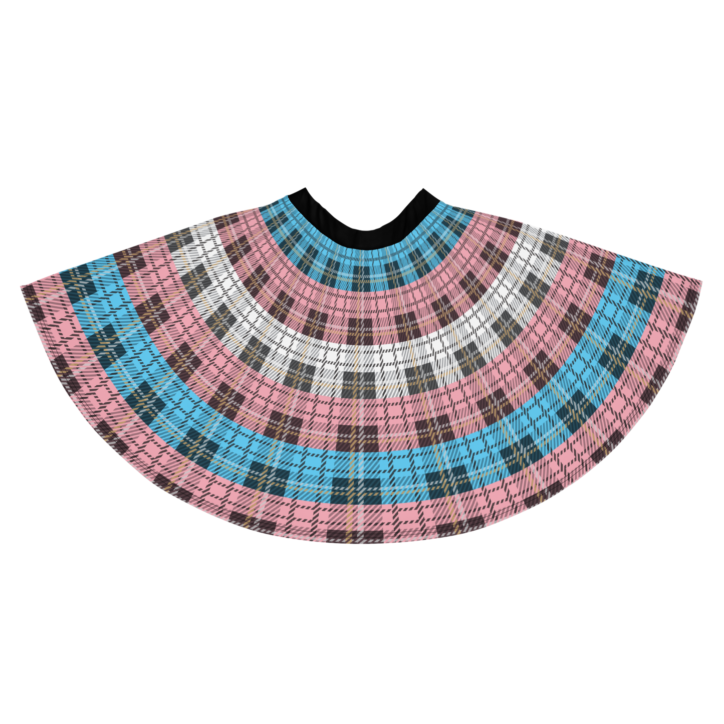 Trans Plaid Skater Skirt - GAY