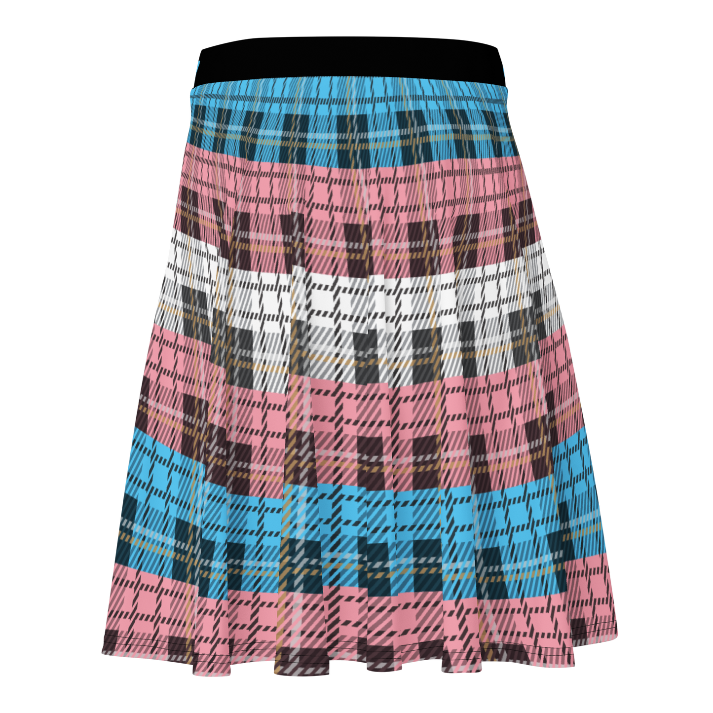 Trans Plaid Skater Skirt - GAY