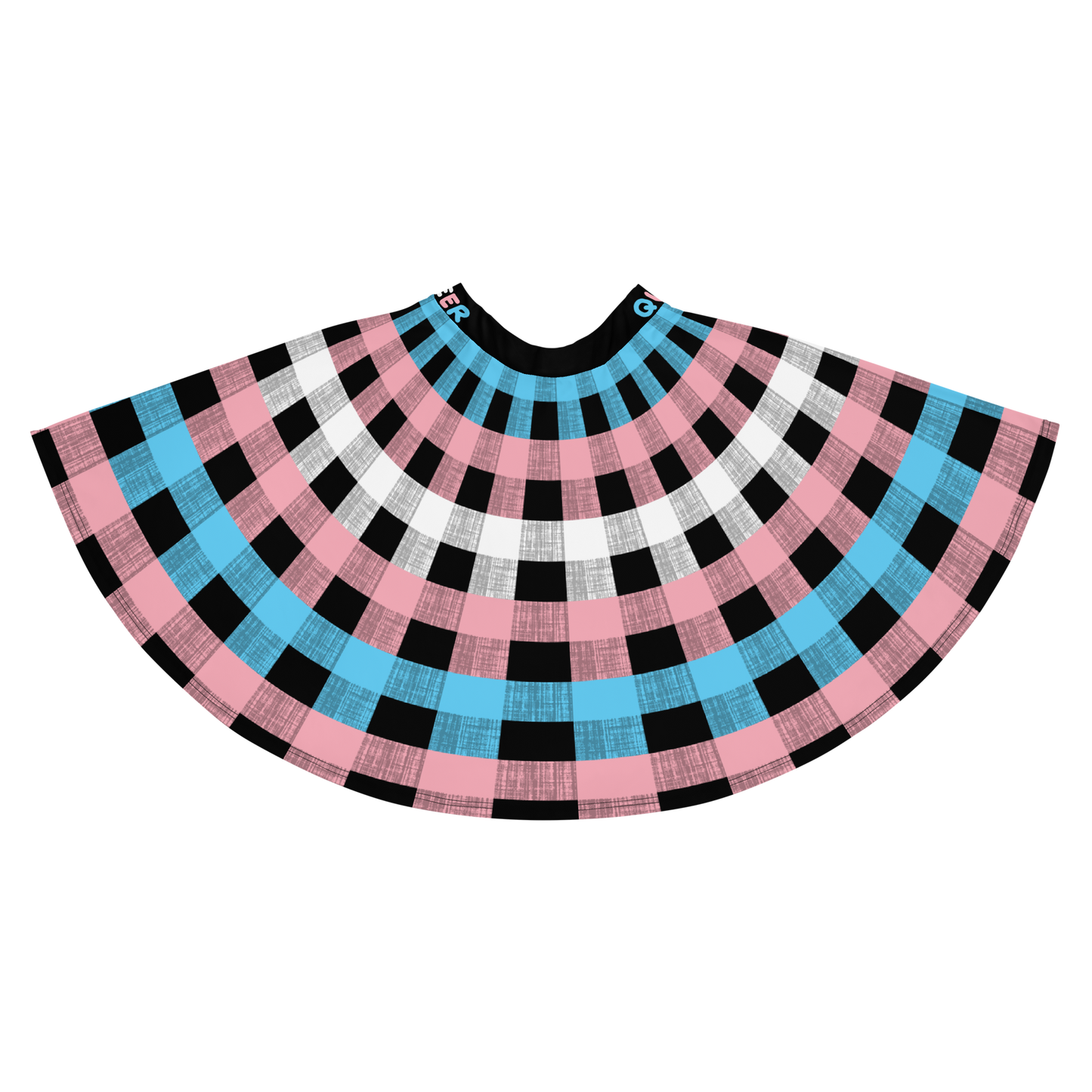 Trans Flannel Skater Skirt - QUEER