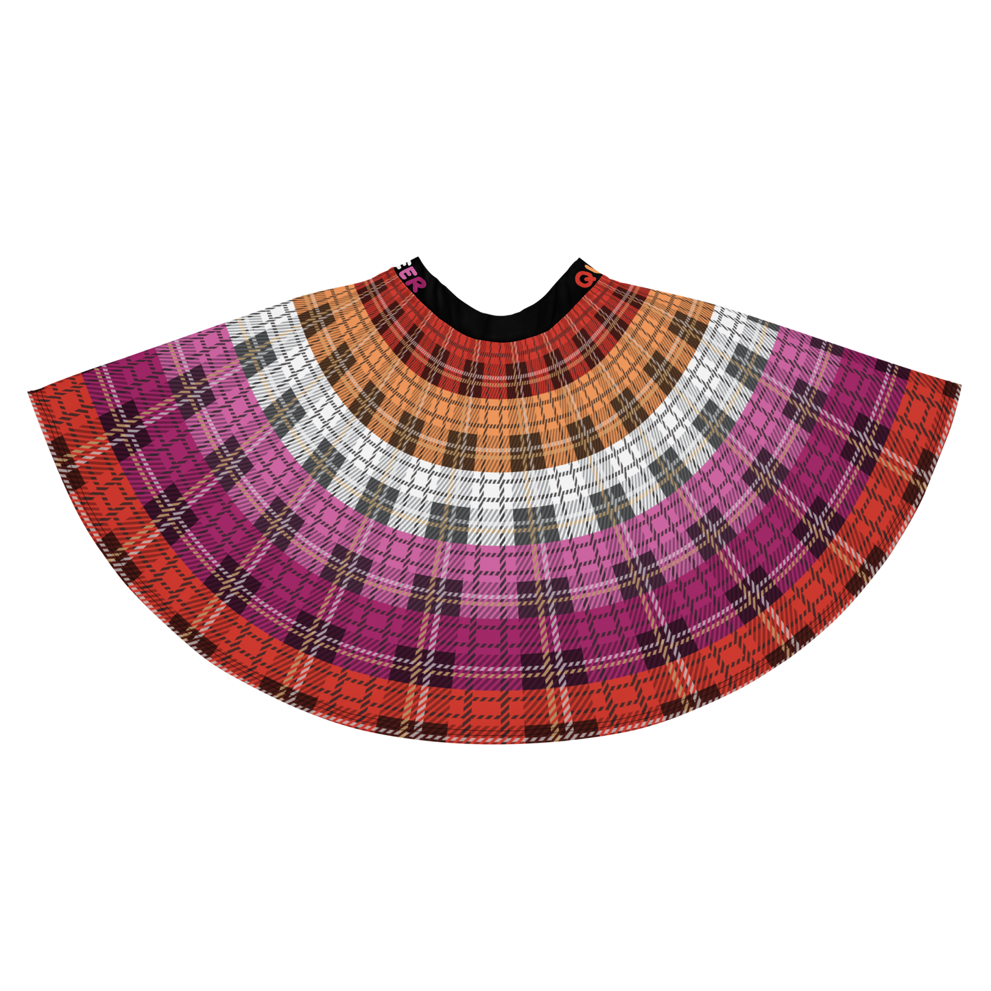 Lesbian Plaid Skater Skirt - QUEER