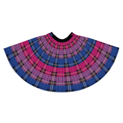 Bi Plaid Skater Skirt - QUEER