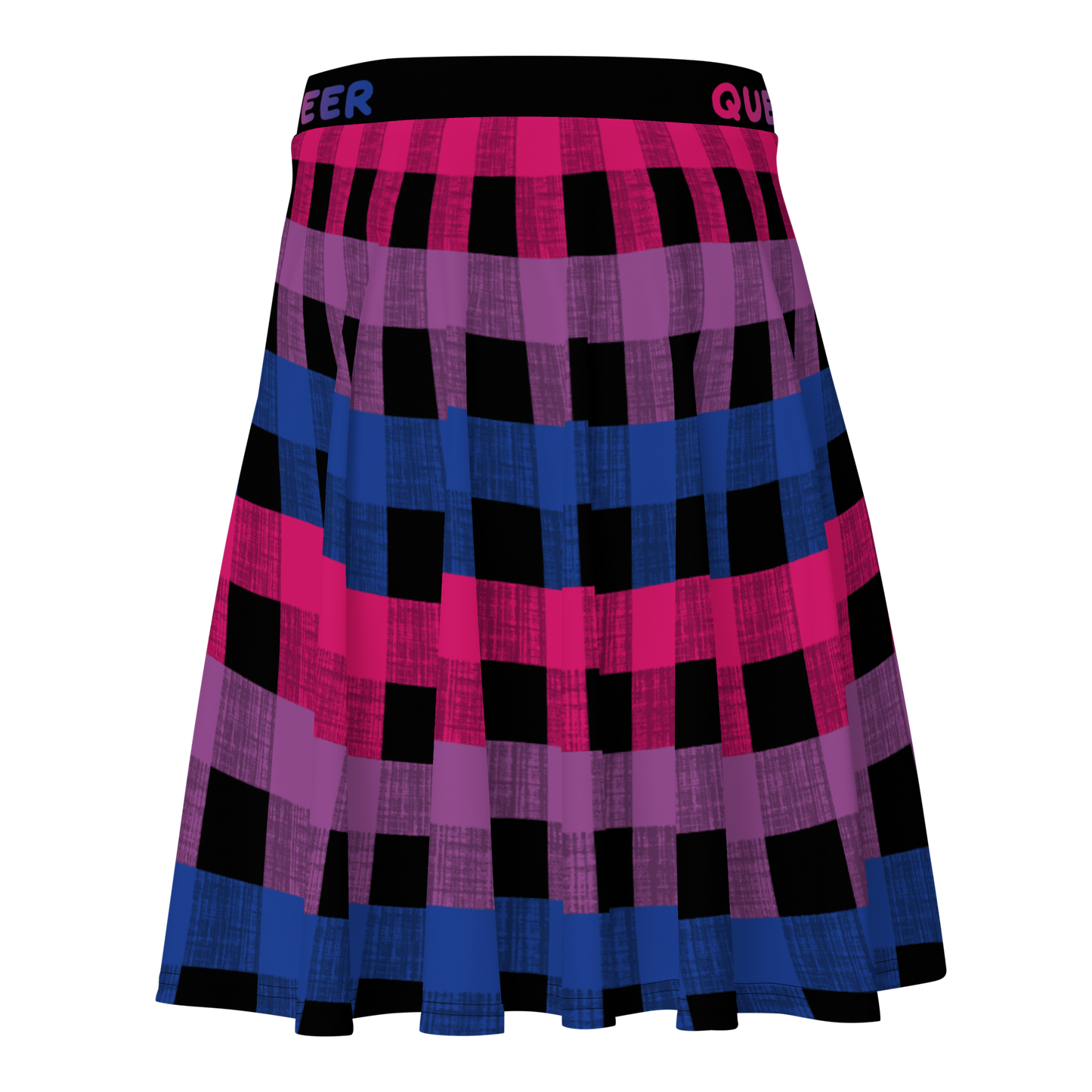 Bi Flannel Skater Skirt - QUEER