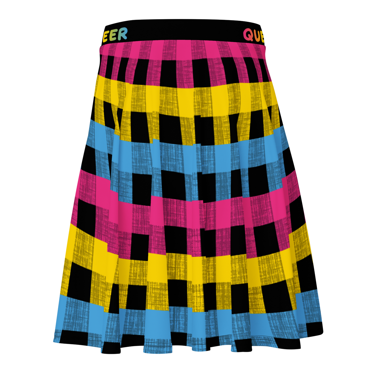 Pan Flannel Skater Skirt - QUEER