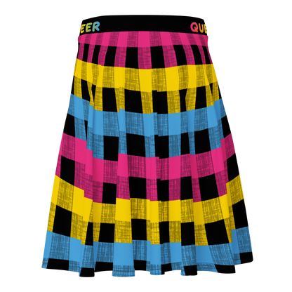 Pan Flannel Skater Skirt - QUEER