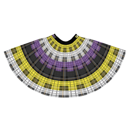 Enby Plaid Skater Skirt - QUEER