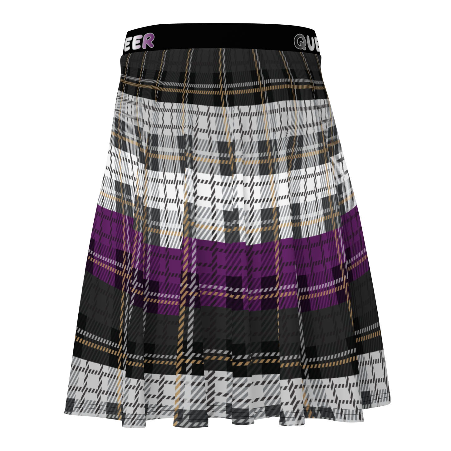 Ace Plaid Skater Skirt - QUEER