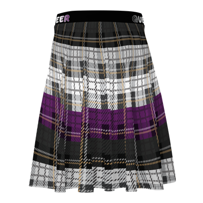 Ace Plaid Skater Skirt - QUEER