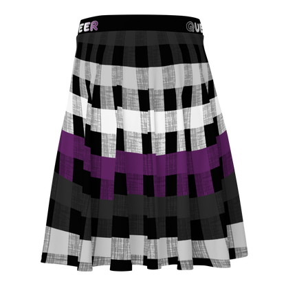 Ace Flannel Skater Skirt - QUEER