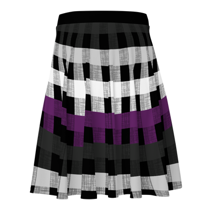 Ace Flannel Skater Skirt - ASEXUAL