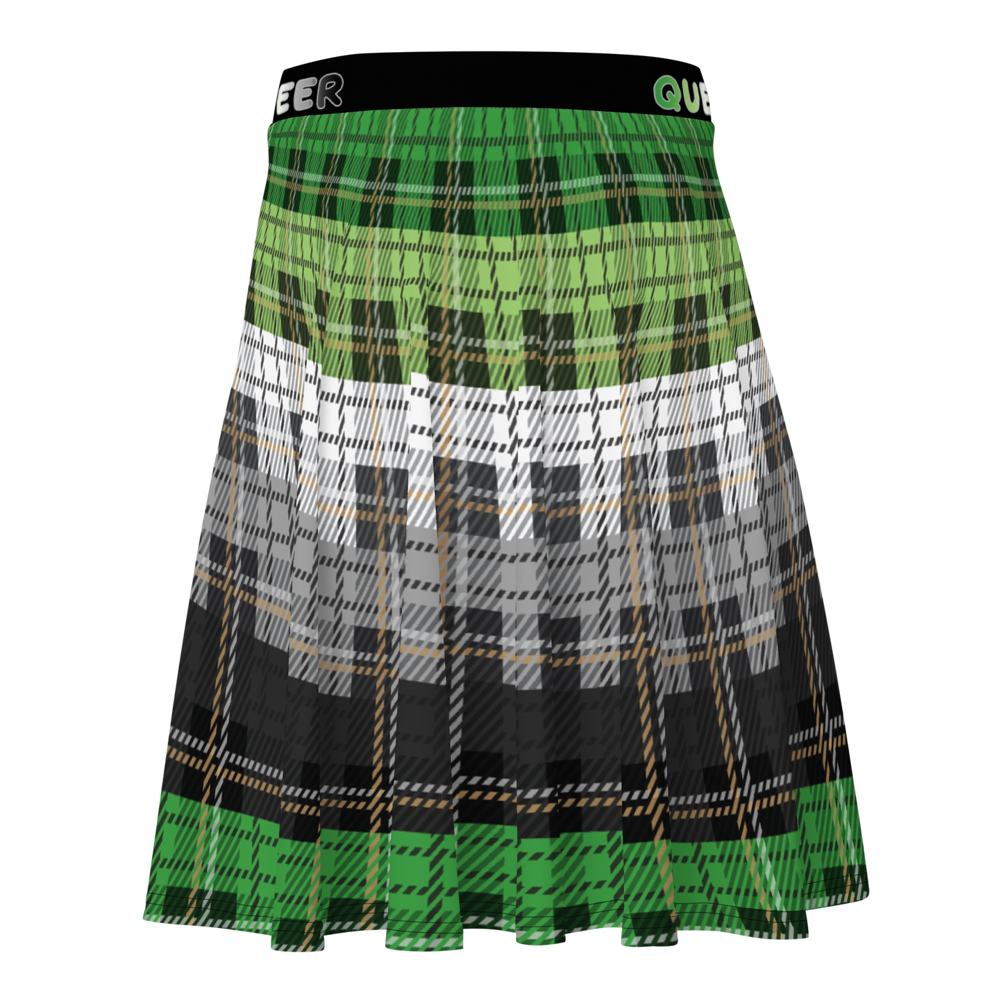 Aro Plaid Skater Skirt - QUEER