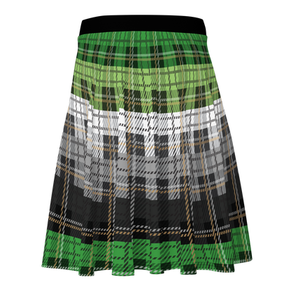 Aro Plaid Skater Skirt - AROMANTIC