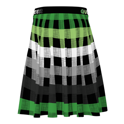 Aro Flannel Skater Skirt - QUEER