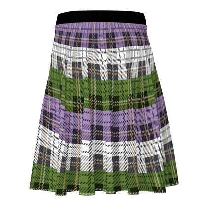 Genderqueer Plaid Skater Skirt - GAY