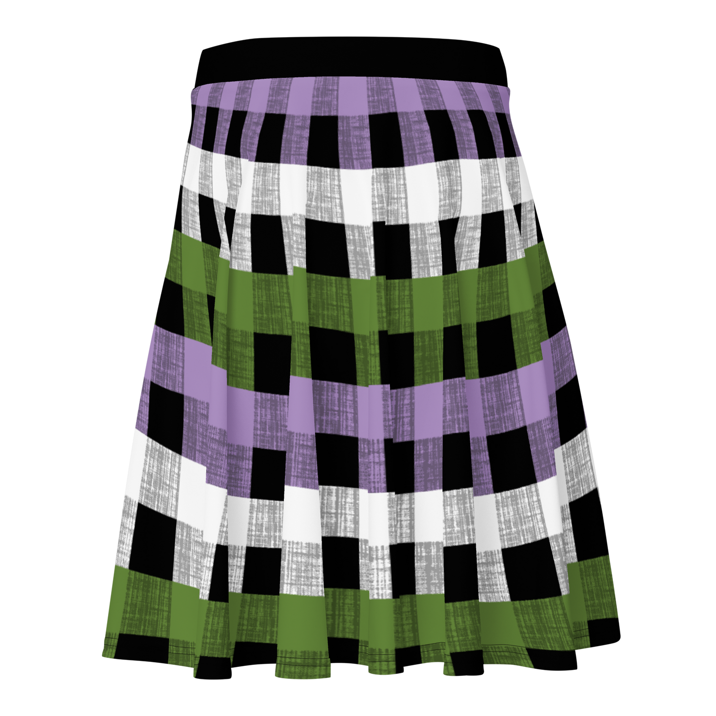 Genderqueer Flannel Skater Skirt - GAY