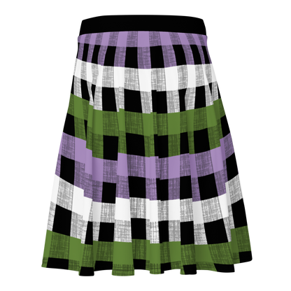 Genderqueer Flannel Skater Skirt - GAY